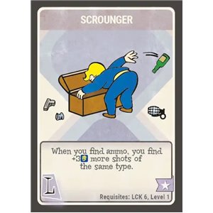 Fallout: The Roleplaying Game - Game Perk Cards