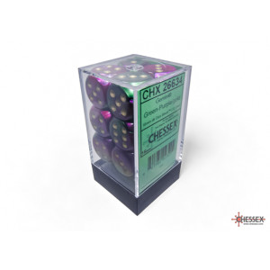 RSL Gaming AB | Gemini 12mm d6 Blue-Gold/white Dice Block (36 dice)