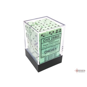 RSL Gaming AB | Opaque 12mm d6 Red/white Dice Block (36 dice)