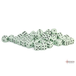 RSL Gaming AB | Opaque 12mm d6 Red/white Dice Block (36 dice)
