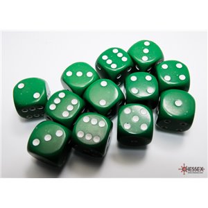 RSL Gaming AB | Opaque 12mm d6 Red/white Dice Block (36 dice)