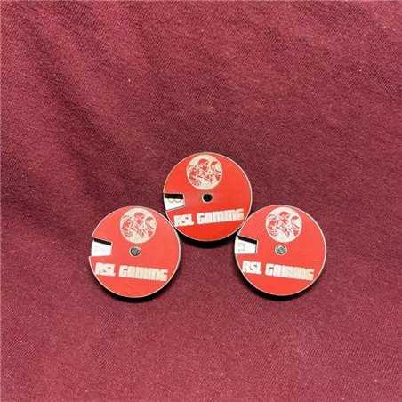 RSL Gaming AB | Circular Wound trackers, Red 3pcs