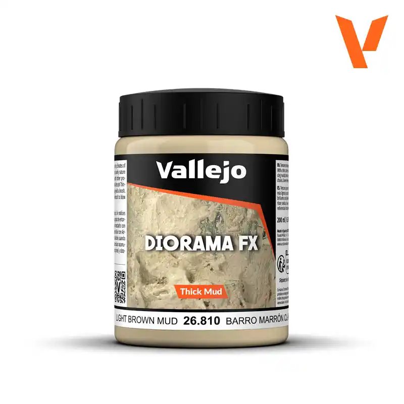RSL Gaming AB | Vallejo Diorama FX Light brown thick mud 200ml