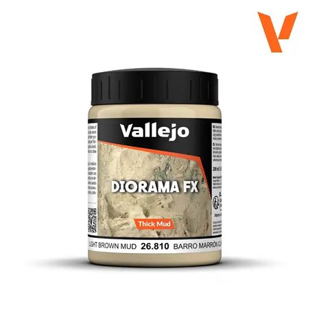 RSL Gaming AB | Vallejo Diorama FX Light brown thick mud 200ml