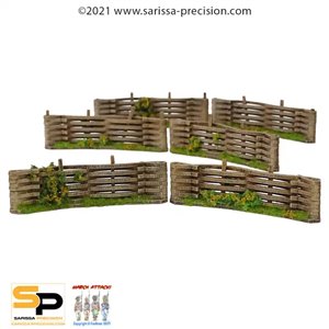 28mm Dark Ages - Celt Curved Wattle Fences