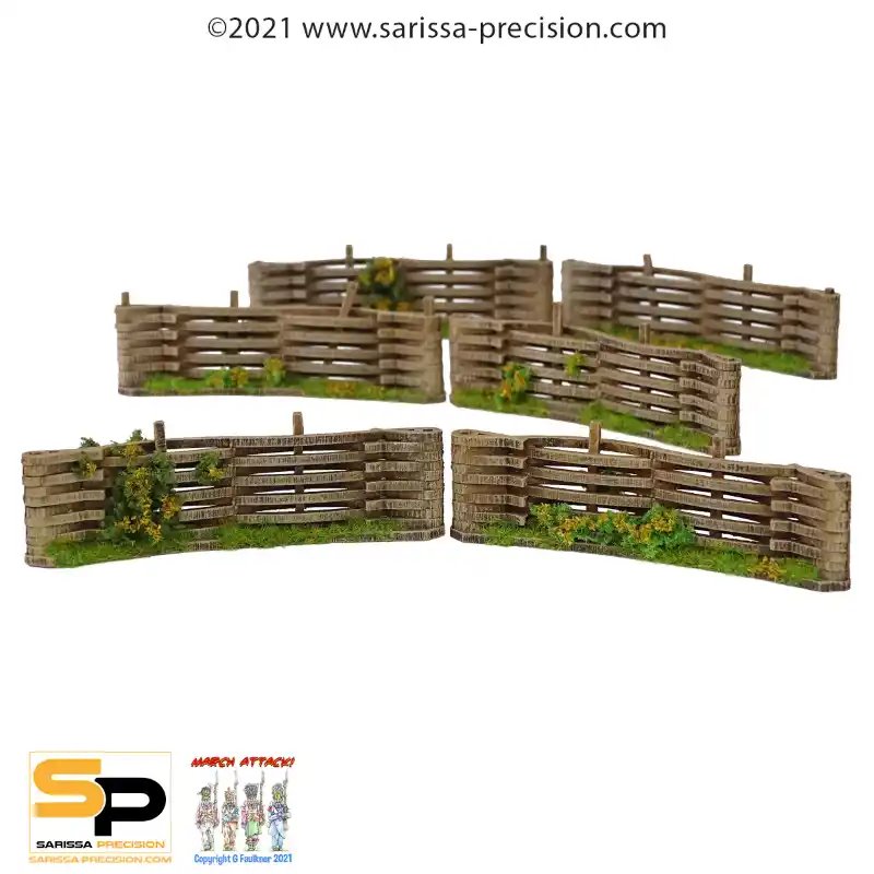 RSL Gaming AB | 28mm Dark Ages - Celt Curved Wattle Fences