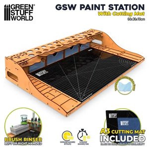 Paint Station with Cutting Mat
