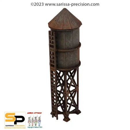 RSL Gaming AB | 28mm City Block - Roof Water Tower