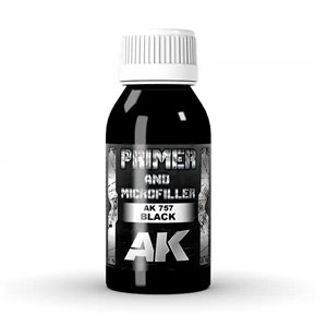 AK Primers - Black Primer and Microfiller 100 ml