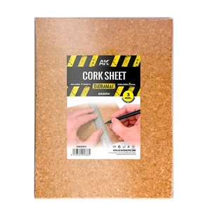 AK Materials - 3mm Coarse Grained Cork Sheet 200x300