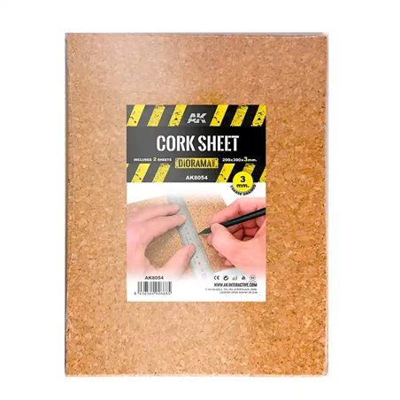 AK Materials - 3mm Coarse Grained Cork Sheet 200x300