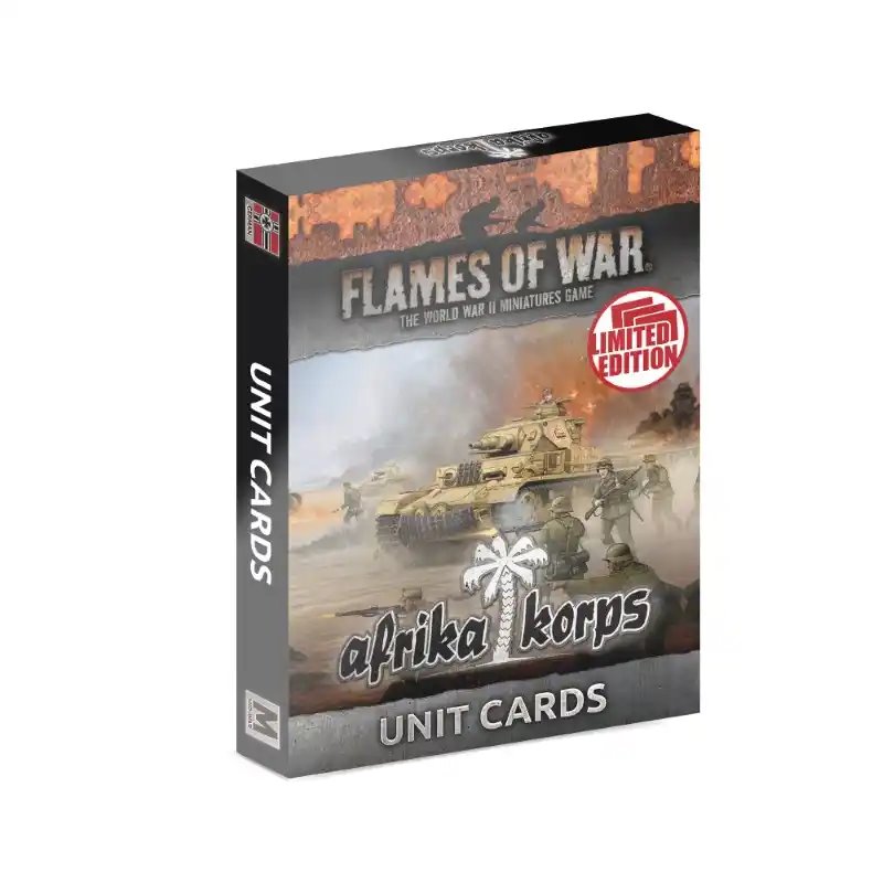 German Mid-war Afrika Korps Unit Cards