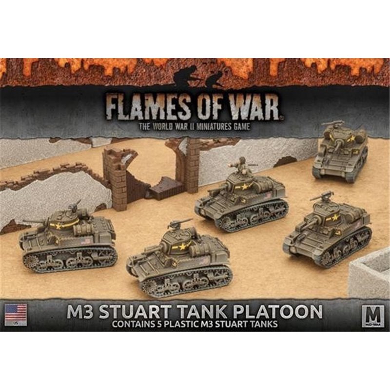 RSL Gaming AB | M3 Stuart Light Tank Platoon (Plastic)