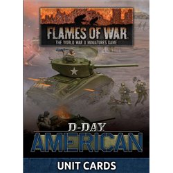 D-Day American Unit Cards (x42 cards)