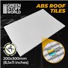 ABS Plasticard - ROOF TILES Textured Sheet - A4