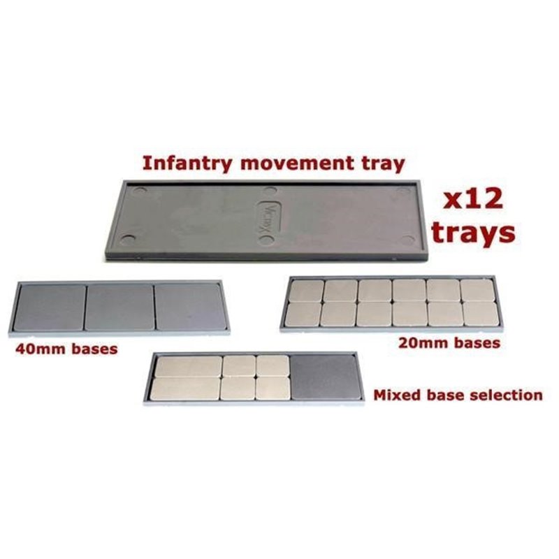 RSL Gaming AB | Infantry Movement Trays (x12)