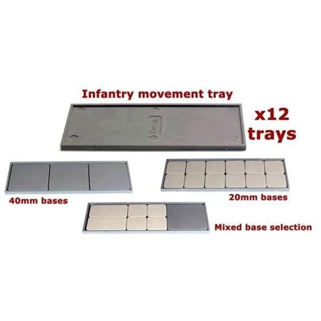 RSL Gaming AB | Infantry Movement Trays (x12)