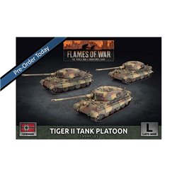 Tiger II (8.8cm) Tank Platoon (3x Plastic) 