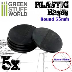 Plastic Bases - Round 55mm (5)