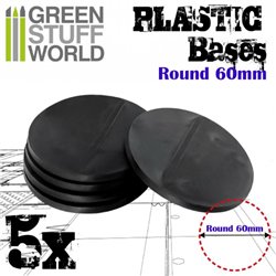 Plastic Bases - Round 60mm (5)