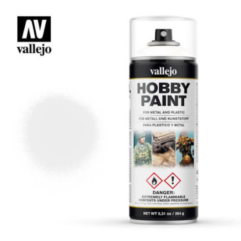 Vallejo Hobby Spray Paint Primer White