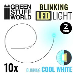 Blinking LEDs - Cool White - 2MM