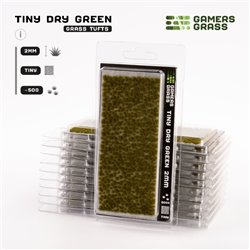 Tiny tufts dry green