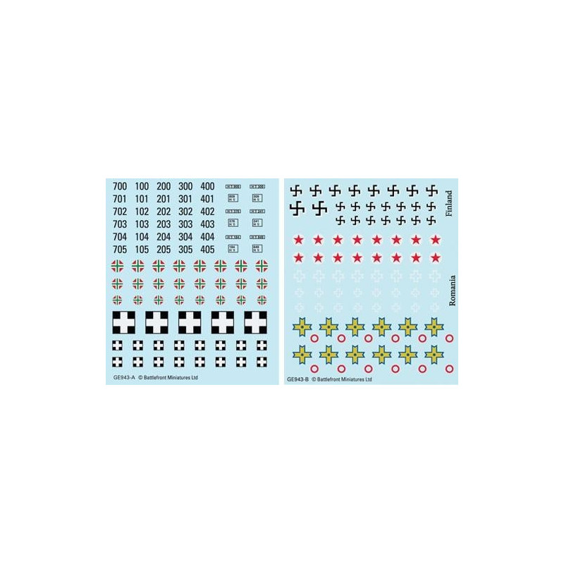 RSL Gaming AB | Axis Allies Decals (x4)