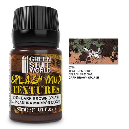 Splash Mud Textures - DARK BROWN 30ml