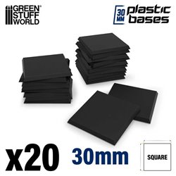 Plastic Bases - Square 30 mm