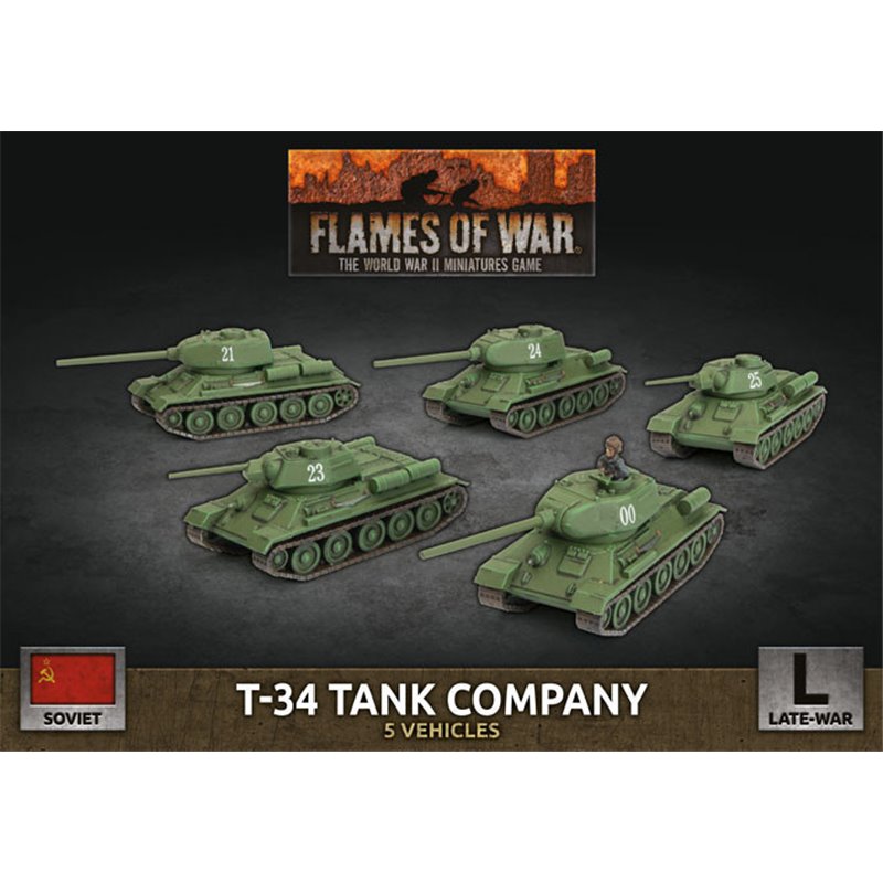 RSL Gaming AB | LW T-34 Tank Company (x5 Plastic)