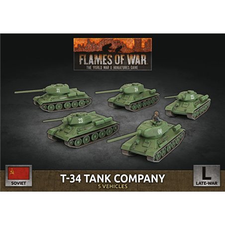 RSL Gaming AB | LW T-34 Tank Company (x5 Plastic)