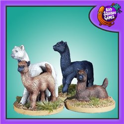 Alpacas (set of 4) - Metal (4pcs)