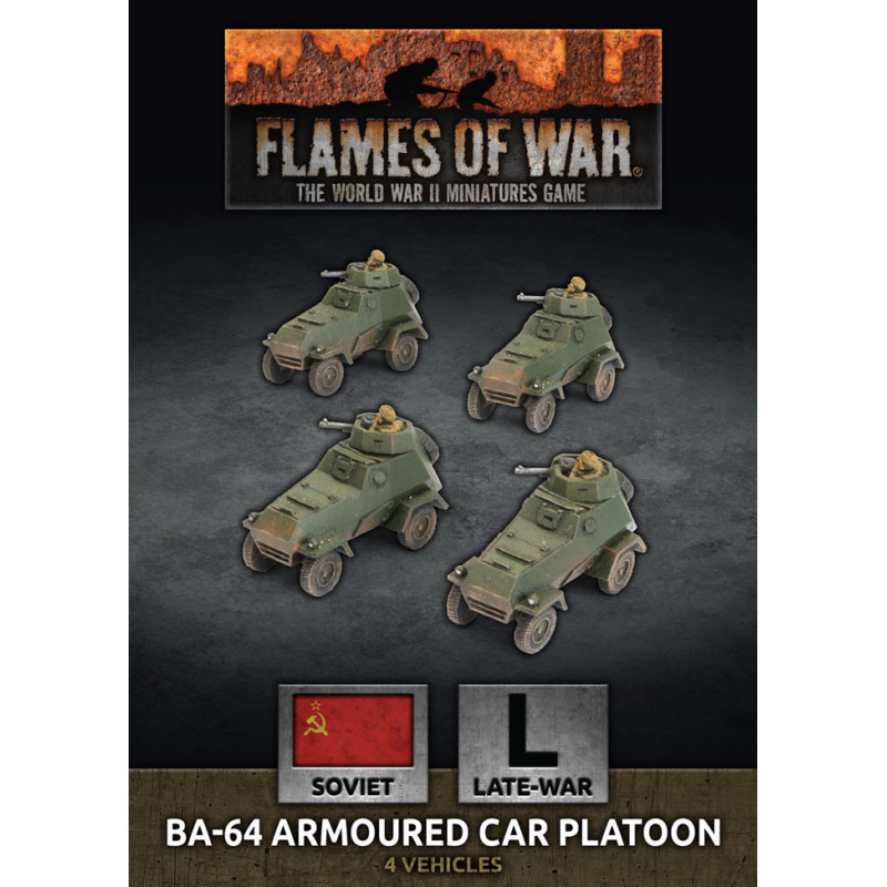 RSL Gaming AB | BA-64 Armoured Car Platoon (x4 Plastic)