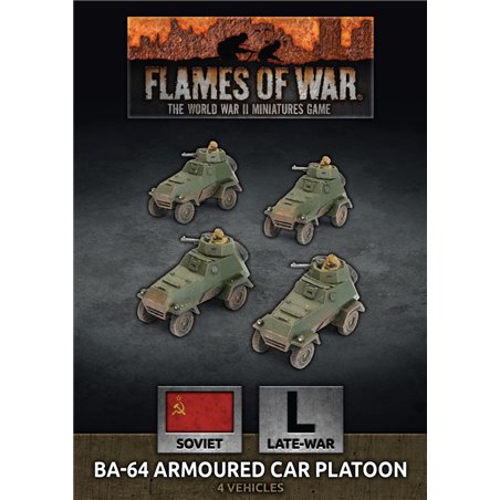 RSL Gaming AB | BA-64 Armoured Car Platoon (x4 Plastic)