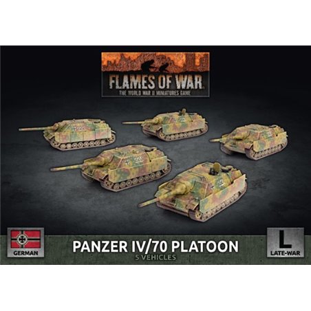 RSL Gaming AB | Panzer IV/70 Tank Platoon (x5 Plastic)