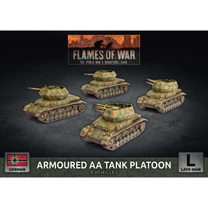 Armoured AA Tank Platoon (x4 Plastic)