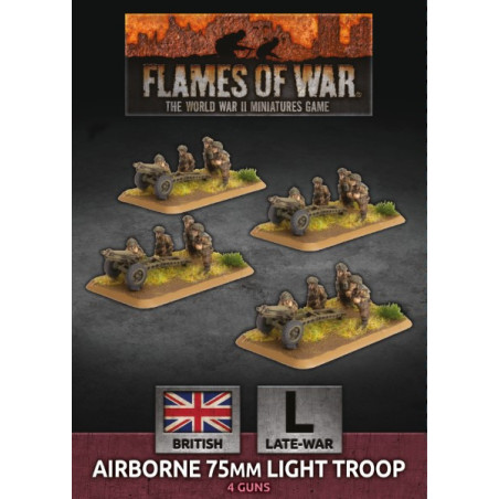 RSL Gaming AB | Airborne 75mm Light Troop (x4 Plastic)