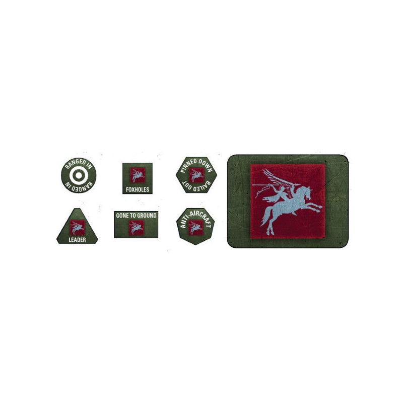 6th Airborne Tokens (x20) & Objectives (x2)