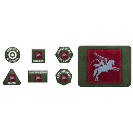 6th Airborne Tokens (x20) & Objectives (x2)