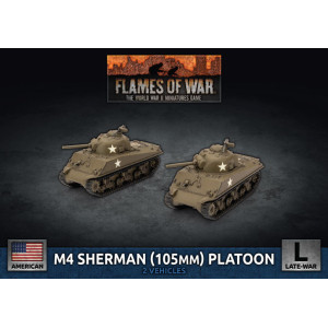 M4 Sherman (105mm) Assault Gun Platoon  (x2 Plastic)