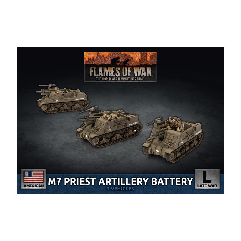 M7 Priest Artillery Battery (x3 Plastic)