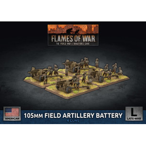 105mm Field Artillery Battery (x4 Plastic)