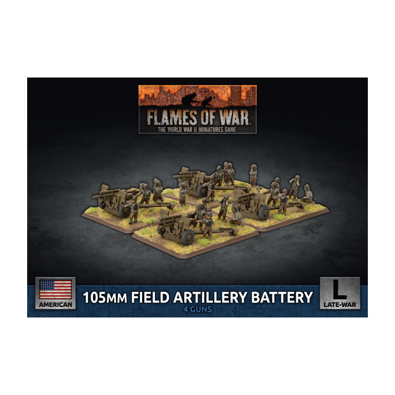 105mm Field Artillery Battery (x4 Plastic)