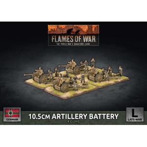 10.5cm Artillery Battery (x4 Plastic)