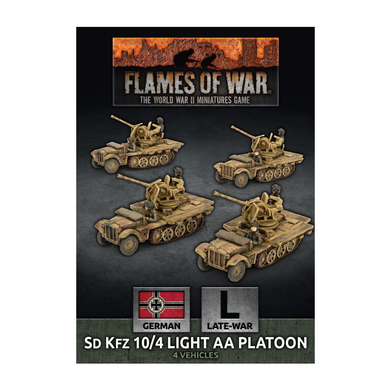 SdKfz 10/4 Light AA Platoon (x4 Plastic)