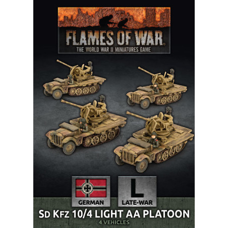 SdKfz 10/4 Light AA Platoon (x4 Plastic)