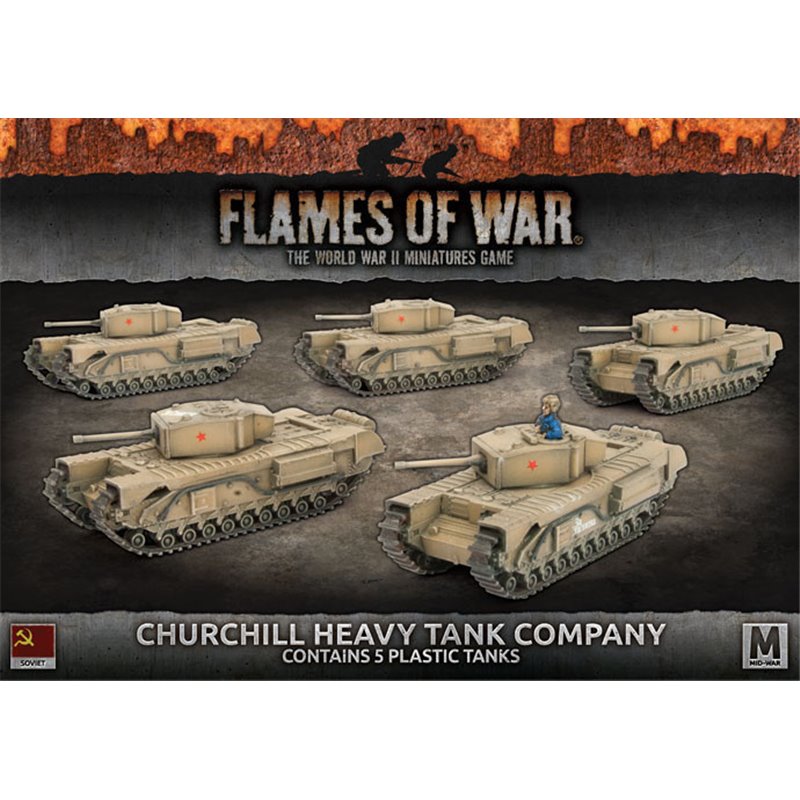 RSL Gaming AB | Churchill Heavy Tank Company (x5 Plastic Tanks)