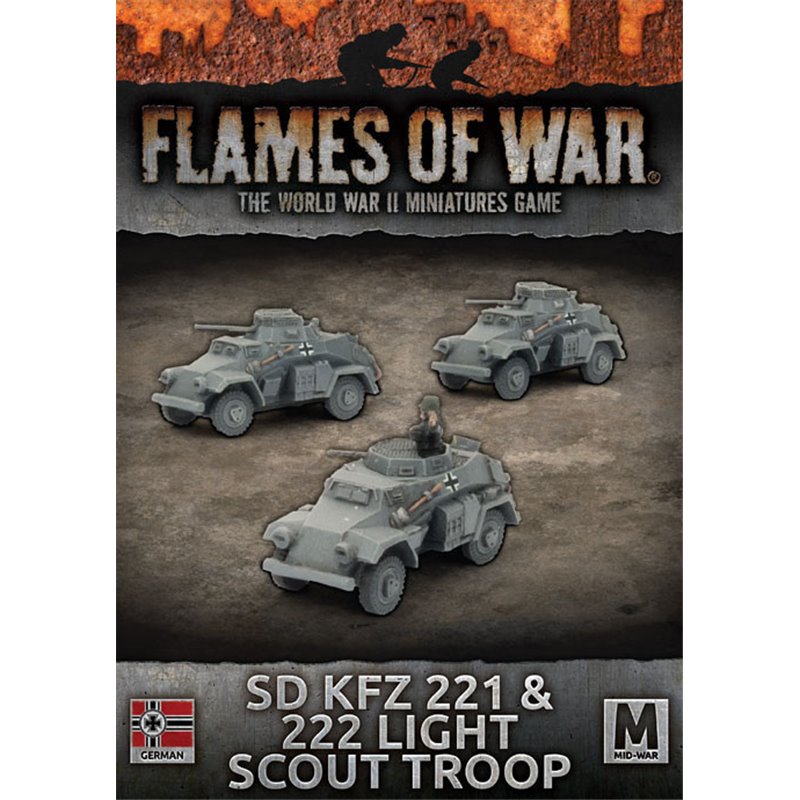 RSL Gaming AB | Sd KfZ 221 & 222 Light Scout Troop (x3)
