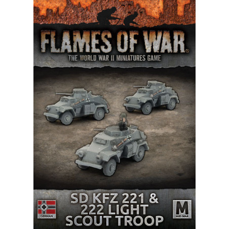 RSL Gaming AB | Sd KfZ 221 & 222 Light Scout Troop (x3)